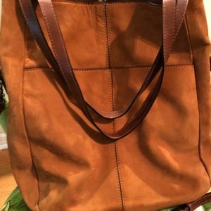 Patricia Nash Norland Large Leather Tote, cognac